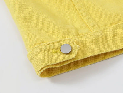 Y2k Denim Jeans Coat Cotton Women Button Spring Autumn Ropa Cardigan Punk Gothic Bomber Jacket Windbreaker Elegant Jackets