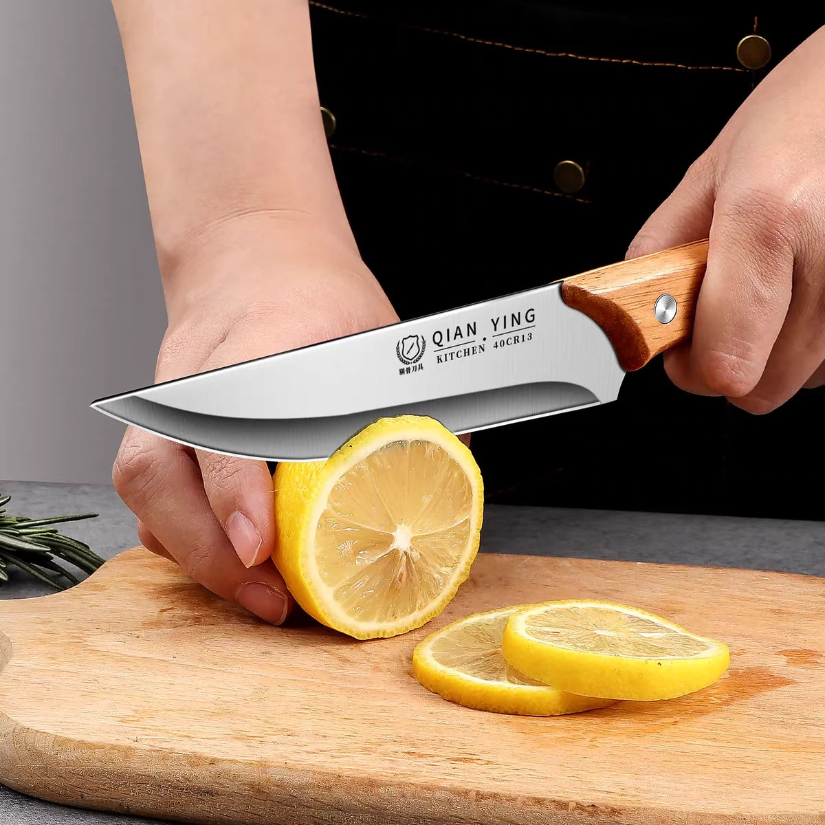 Professional Stainless Steel Fillet Knife - Forged Boning  Fish Slicing Knife with Wooden Handle