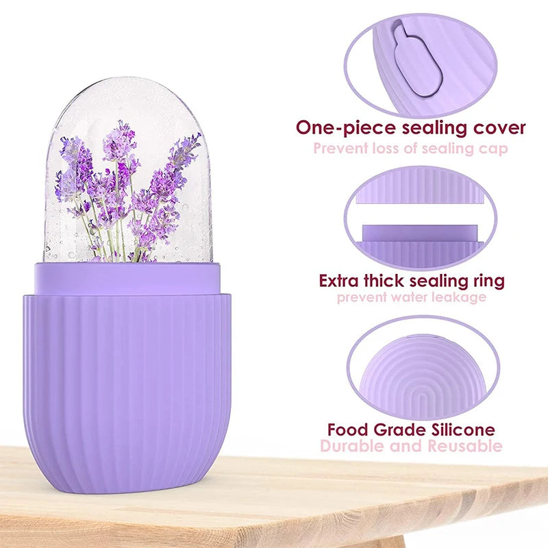 Silicone Ice Cube Trays Facial Eye Roller Ice Ball Beauty Face Lifting Massager Contouring Reduce Acne Skin Care Tool Reusable