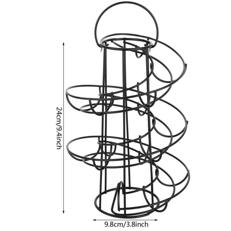 Egg Skelter Spiral Rack - Deluxe Egg Storage Dispenser