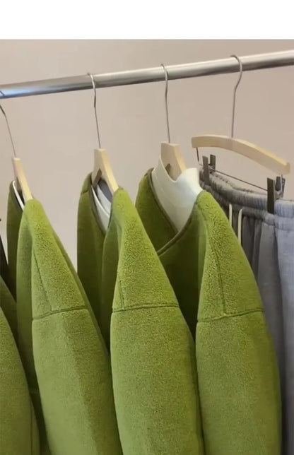 Autumn New  Women's and Chic Fleece Lamb Wool Women High-end and Street Minimalist Casual Jackets