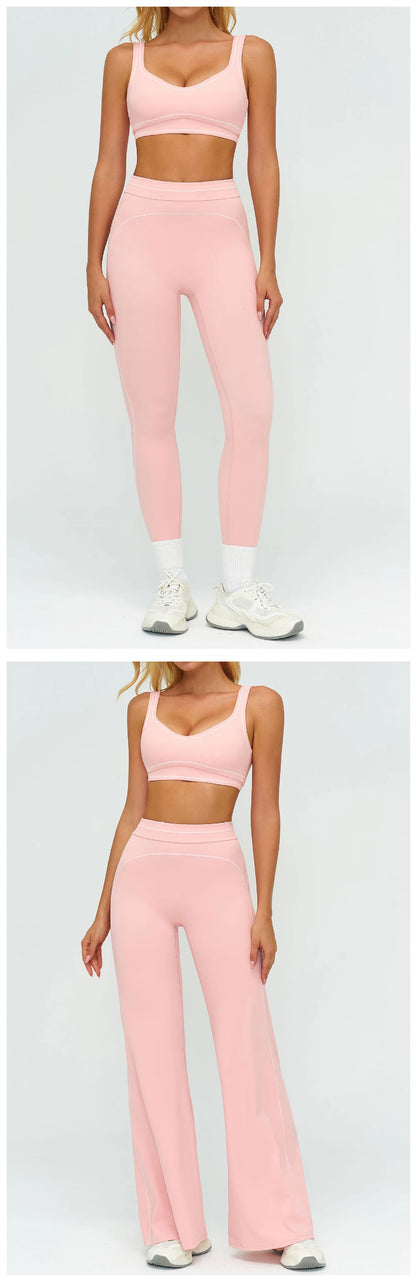 Yoga Suit 2PCS Women Tracksuits Sports Outfits Gym Clothes Running Sports Bra Suits Female Workout Yoga Clothes Athletic Wear