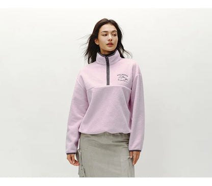 Semir Tops for Woman Fleece Warm Embroidered 2025 Winter Fall Clothes Sweatshirt Soft Fleece Warm Loose Fit Daily Wear 2025 New