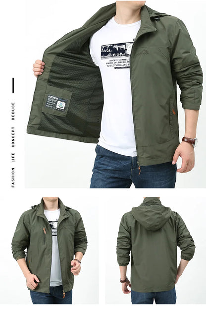 Waterproof Windbreaker Jackets Men Naturehike Casual Hiking Tactical Jacket Women Multi-pocket Hooded Fishing Windproof Coat