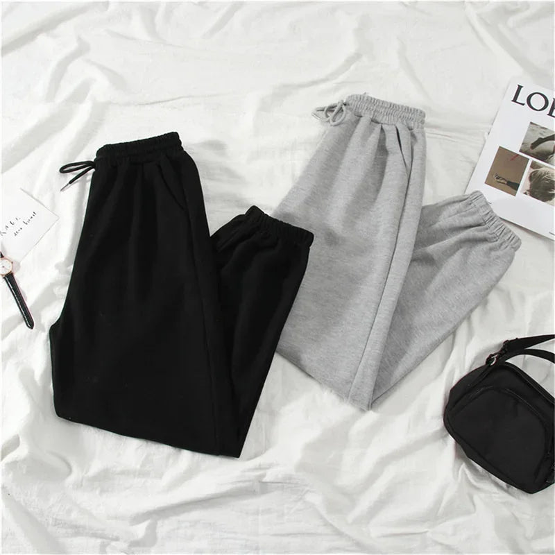 Hot Sales Gray Men Women Sweatpants Autumn New Baggy Fashion Oversize Sports Pants Black Winter Joggers Streetwear Trousers