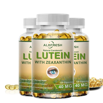 Alxfresh Lutein 40 mg With Zeaxanthin Health Supplements and Eyes Vitamins Supports Eye Strain Dry Eyes and Vision Health
