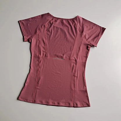 Outdoor Sports Shirt Sportswear Yoga Wear Women's Sports T-Shirt Fitness Clothes Running Yoga Top Female Workout Tops T-shirt