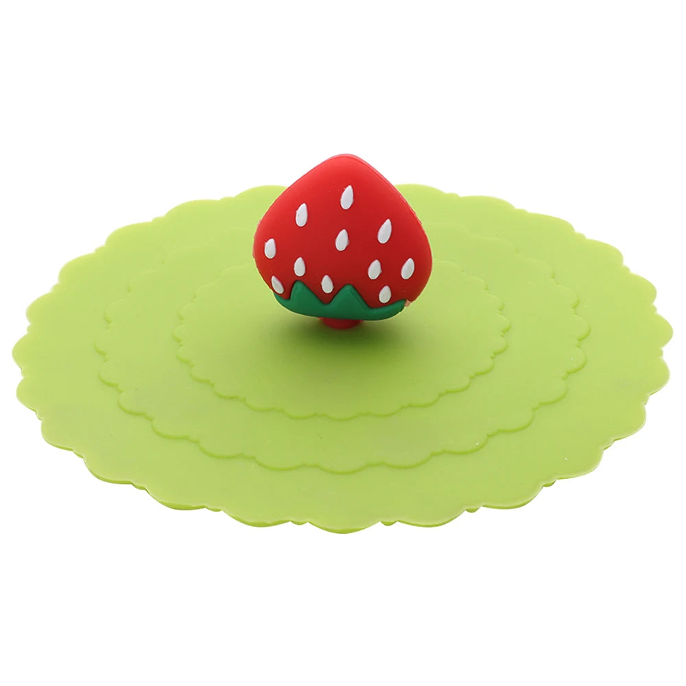 Silicone Cup Lids – Cute 10cm Leakproof Heat-Resistant Mug Covers