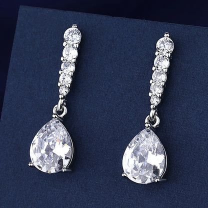 925 Sterling Silver CZ Stud Earrings - Cute Fashion Jewelry for Women and Teens