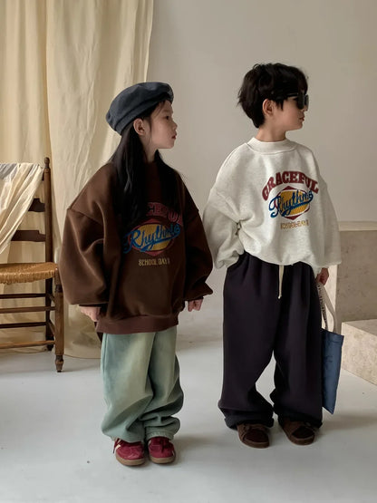 Childrens Fleece Hoodie - Warm Korean Pullover for Boys  Girls - ZOOMNSTORE