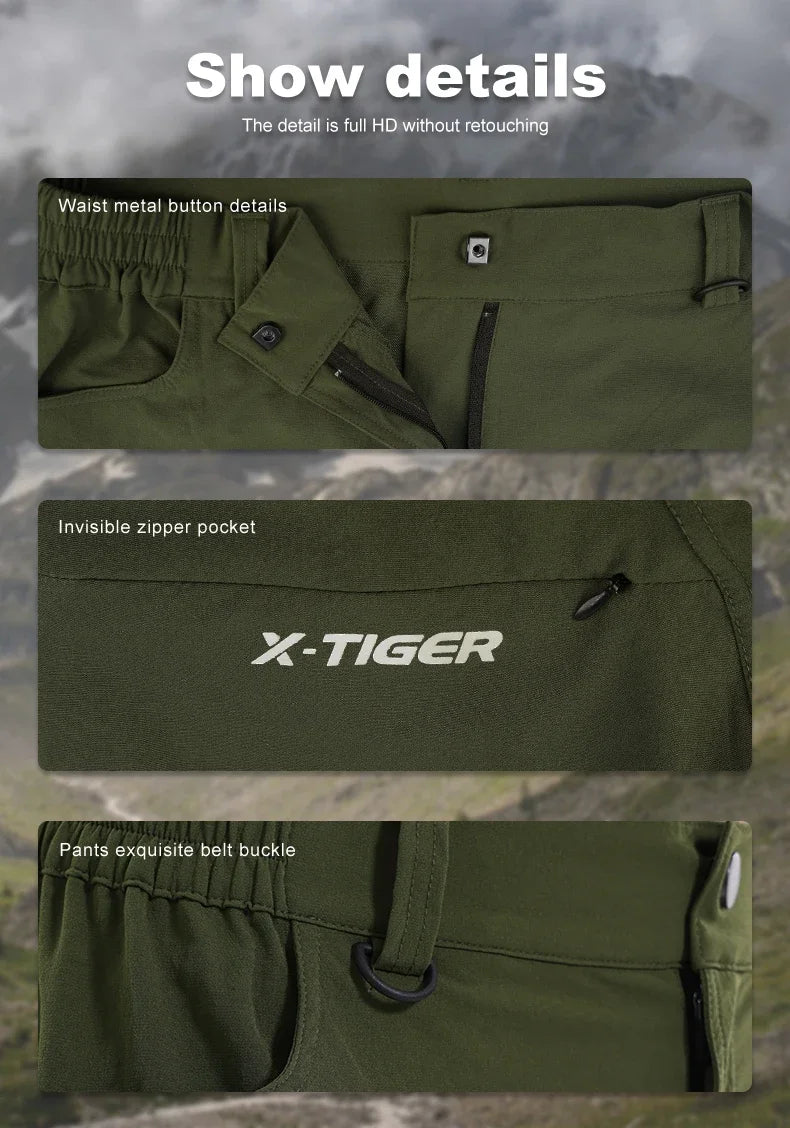 Mountain Bike Shorts – Breathable Multi-Pocket Cycling Shorts with Elastic Waistband