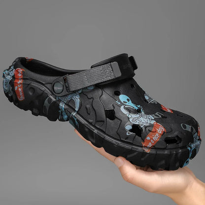 Men's Summer Clogs - Plus Size EVA Sandals | Lightweight Flat Platform Slides