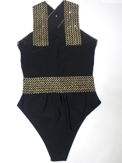 Women's Cross Strap Bandeau One-Piece Swimsuit Adjustable Tummy Control Fashionable Comfortable Swimwear for Various Body Types