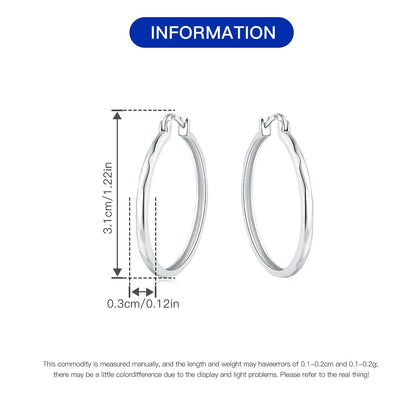 Orstarry S925 Sterling Silver Square Chain With Stone Inlaid Earrings Hoop Earrings For Women Jewelry Original Party Trendy Gift