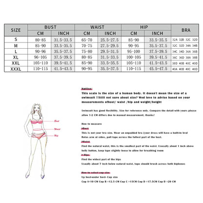 Push Up Bikini Set - Sexy Womens Micro Swimsuit Beachwear - ZOOMNSTORE