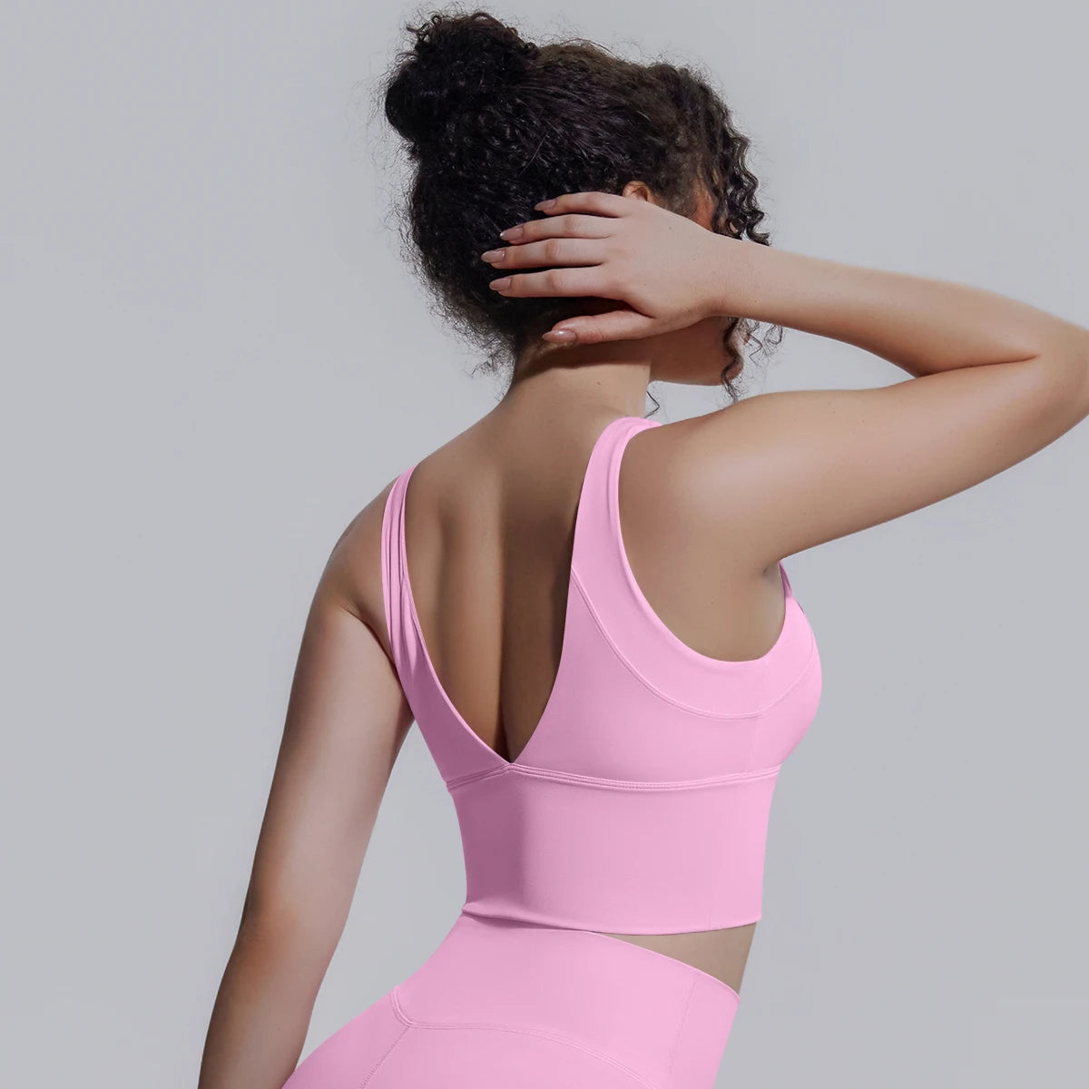 New Backless Yoga Vest for Woman Yoga Underwear with Chest Pad Summer Breathable Workout Top Running Shockproof Sports Bra