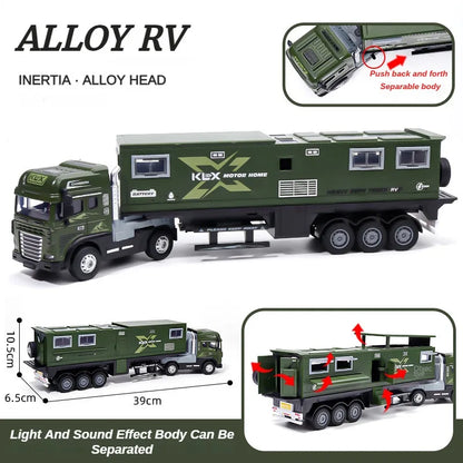2025 Hot 39cm Car Model Toys for Children Kids Games Boys Motor Home Christmas Train Alloy Cars At Scale Girl Gifts with Light