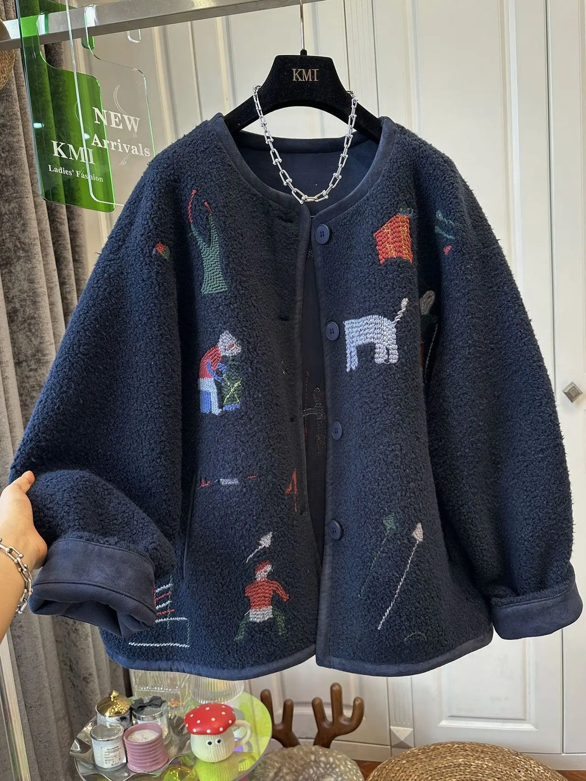 Lamb Wool Coat Women Fleece Sweatshirt Zipper Long Sleeve Jacket Warm Autumn Winter Jacket Loose Korean Fashion Streetwear New