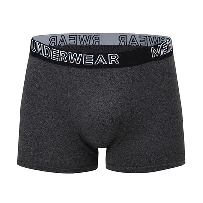 4/10 Piece Men's And Teenagers' Four Season Black Basic Versatile Elastic Waisted Underwear Boxer Shorts Plus Size Sport Shorts