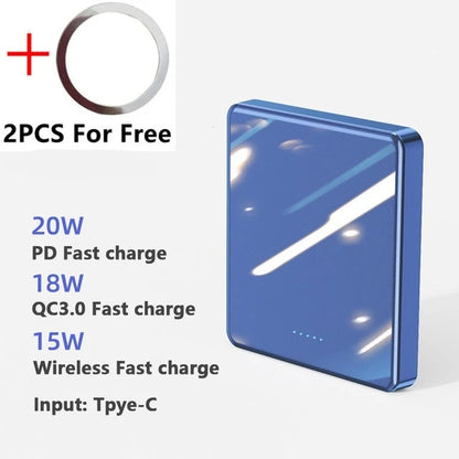 Xilecaly For Magsafe Power Bank 10000mAh Wireless Magnetic PowerBank Ultra Thin External Battery For iPhone 17 Samsung Z Flip 3