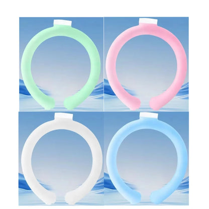 Summer Outdoor Cooling Neck Ring Running Portable Outdoor Sports Cooling Accessories Hands Free Gel Prevention Ice Neck Ring 1pc