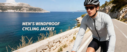 WOSAWE Cycling Jacket Lightweight Windproof Long Sleeved MTB Road Bike Windbreaker Reflective Breathable Jacket Bicycle Clothing