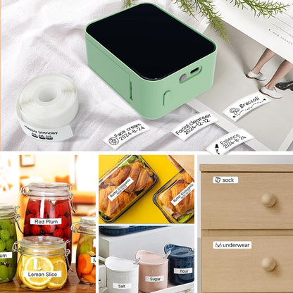 Marklife P15 Portable Thermal Printer Mini Label Printer Maker Inkless Self-adhesive Printing Machine Sticker Labeling Machine