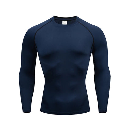 Men's Thermal Underwear Long Sleeve Tops | Thin Tight Fitting Elastic Fitness Wear