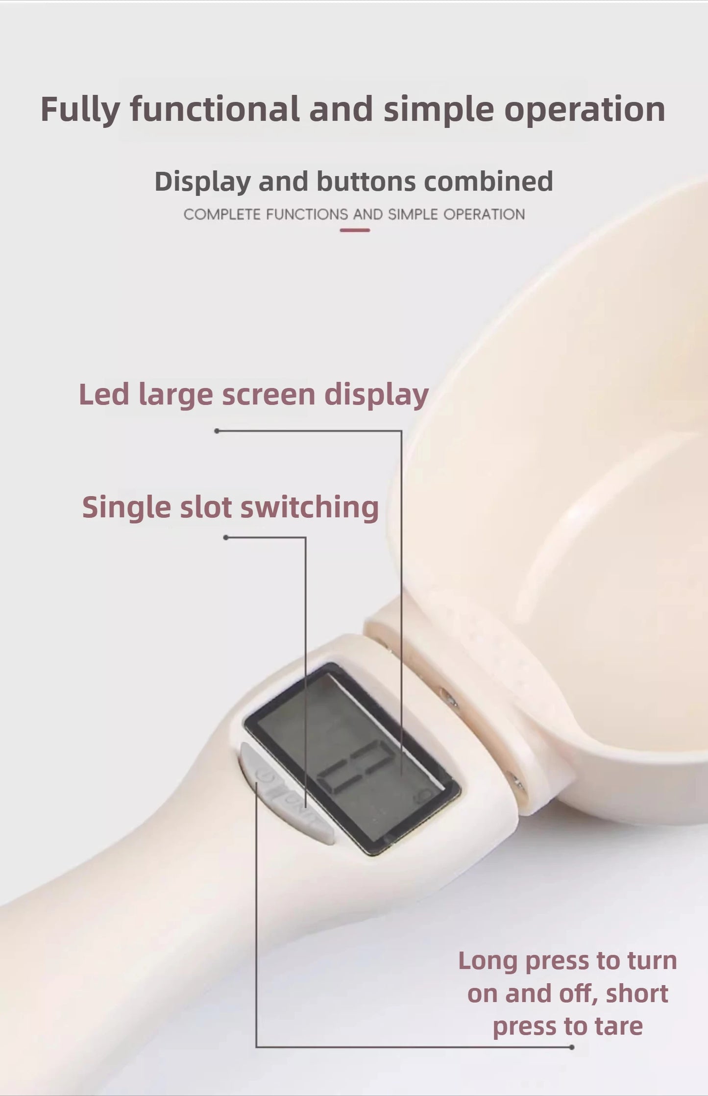 Cat dog food scoop weighing scale scoops intelligent electronic measuring spoons feeding spoons with scales pet food accessories