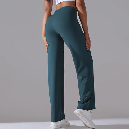 Yoga Straight Leg Sweatpant Straight Leg Women's Loose Tracksuit Pants Wide Leg Outdoor Gym Runing Casual Tracksuit Pants