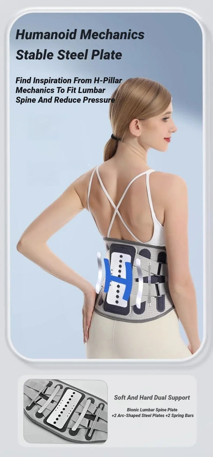Back Brace Support Belt For Lower Pain Relief Adjustable Men Women Waist Lumbar Sciatica Scoliosis Herniated Disc Corset Posture