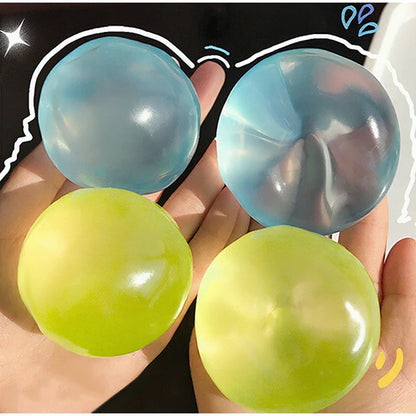 1/3pcs Cute Translucent Coconut Oil Squeeze Ball Appearance Plasticity Slow Rebound Stress Relief Fidget For Kids & Adult 6*6CM