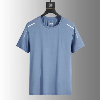 Men's Running T-Shirt – Reflective Quick-Dry Ice-Silk Sports Tee