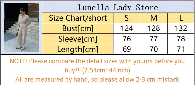 Solid Color Zipper Waist Cinching Casual Set Knitted Top Drawstring Straight Leg Pants 2-piece Sets 2026 Autumn Lady Daily Wear