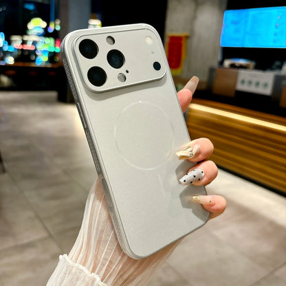 Luxury Matte Glass Lens Protection Case For iPhone 17 Air 16 15 14 13 Pro Max Plus For Magsafe Magnetic Shockproof Hard PC Cover