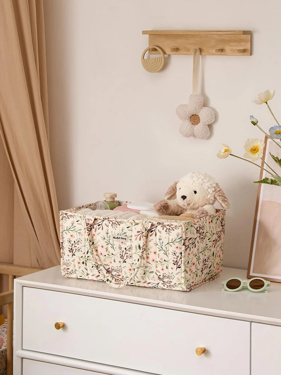 Baby Diaper Organizer Bag Folding Portable Diaper Stackers & Caddies High Capacity Storage Bag for Baby Things