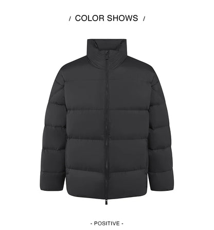Semir Down Jacket Men Winter Three-proof Windproof Waterproof Stain Resistant Thick Stand Collar Puffer Coat Lightweight Warm