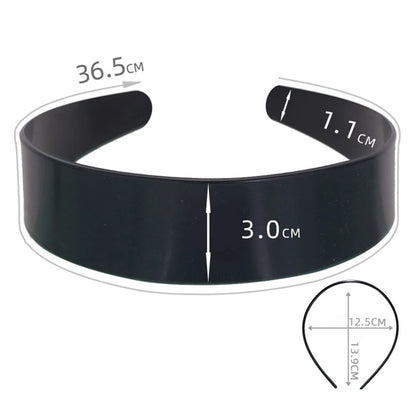 Unisex Metal Wavy Spring Hair Hoop Black Non Slip Outdoor Sports Headbands For Women Men Simple Hairband Face Washing Headdress