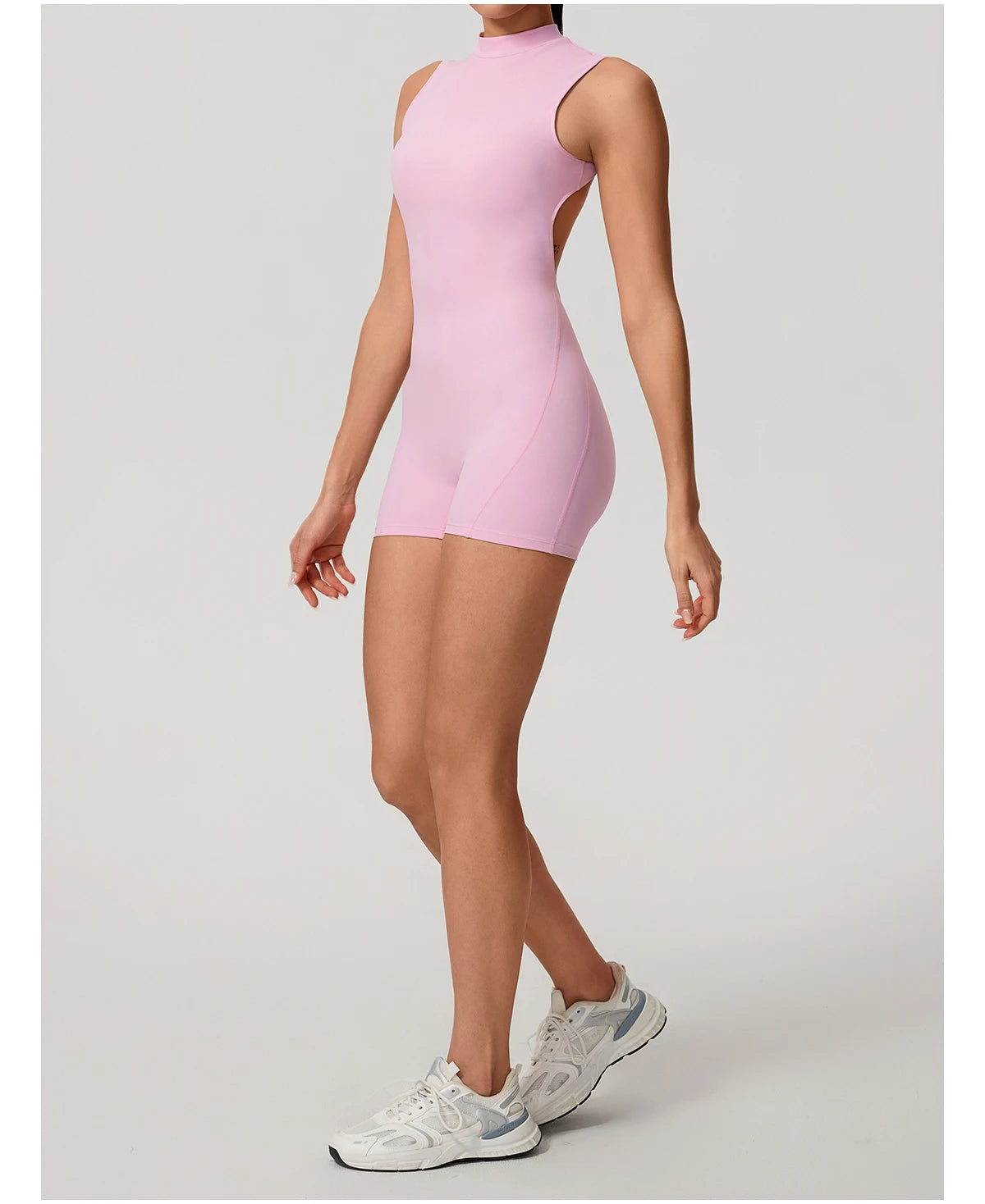 New Summer Women's Sleeveless Back Hollow Jumpsuit Female Sports Suit Fitness Yoga Clothing Peach Hipo Gym Overalls 1 Pcs