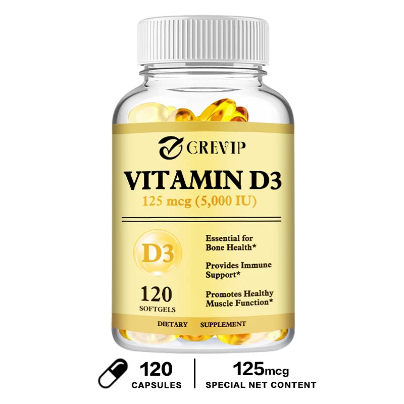Vitamin D3 - Promotes Healthy Muscle Function and Immune Support