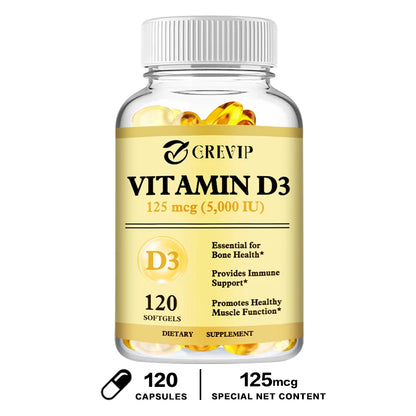 Vitamin D3 - Promotes Healthy Muscle Function and Immune Support