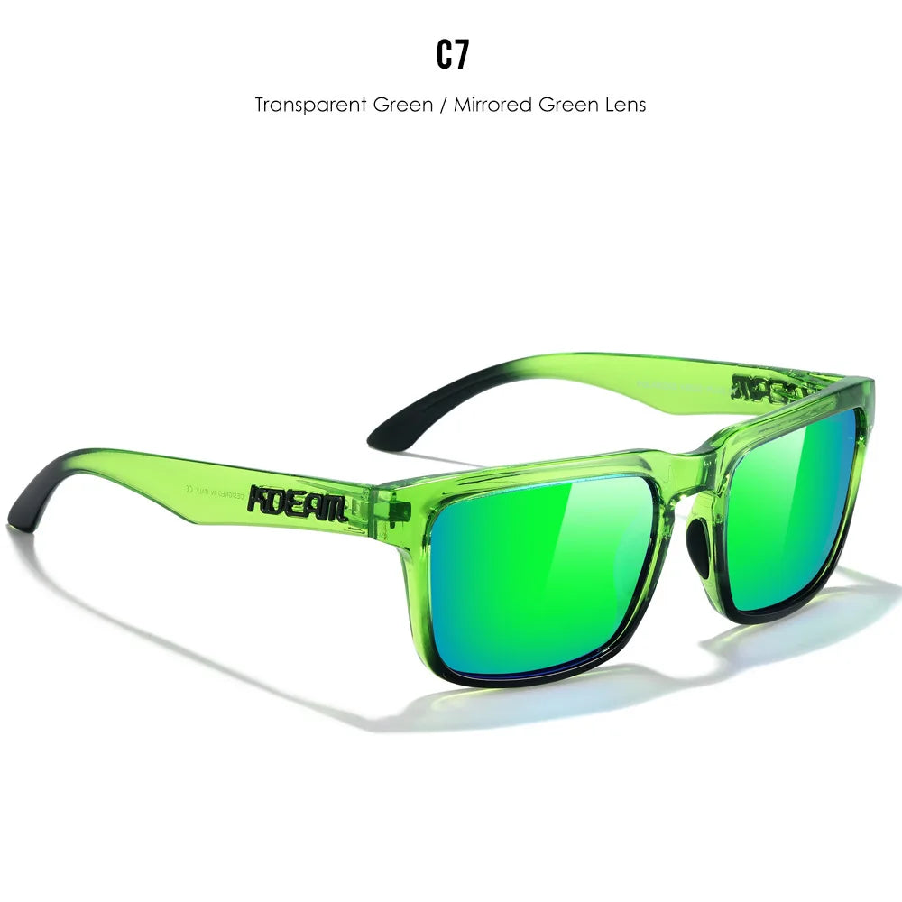 Polarized Photochromic Sunglasses - Men's Square Oversized UV400 Fashion Shades