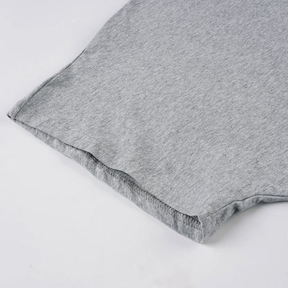 SUCHCUTE Solid Cotton O-Neck Pullover Waist Short Top Women Short-Sleeved Loose T-shirt Causal All-Match Shirts Summer Basic New