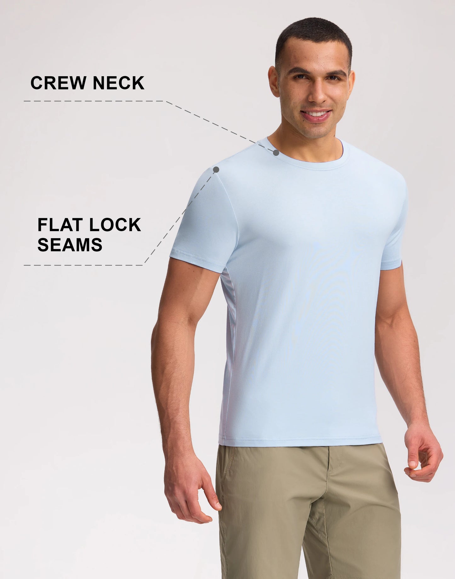 Pioneer Camp Men's T-Shirt Bamboo Viscose Ultra Soft Plain Male Shirts Cooling Crew Neck Casual Basic Tee Shirt Undershirt