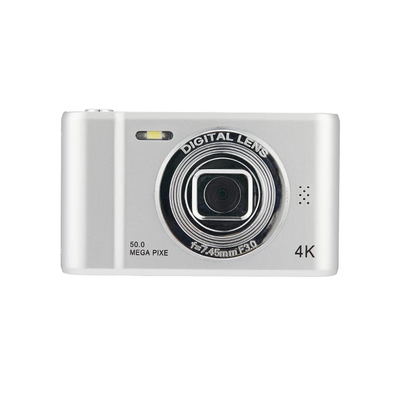 4K Digital Camera – Travel Selfie Camera with 50 Megapixels, HD Photography & 2.4 Inch Screen