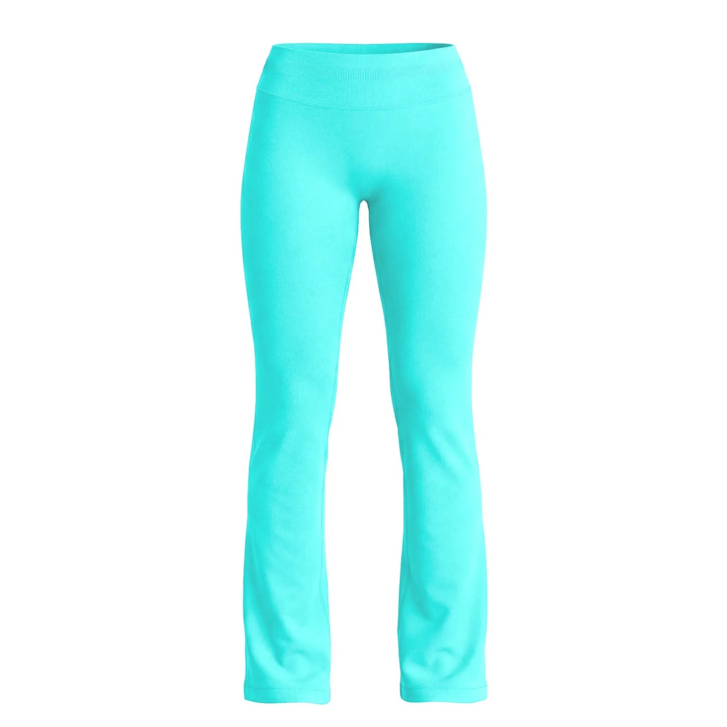 D-logo Vision Flares Women Seamless Gym Yoga Pants High Cross Waist Fashion Sports Leggings Fitness Wide-leg Workout Trousers