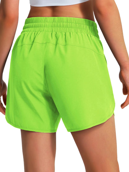 New women's casual sportswear sports running shorts quick-drying lightweight fitness shorts with zipper sports shorts