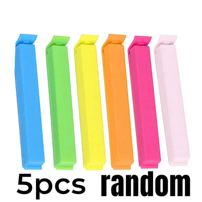 Food Bag Sealing Clips – Portable Reusable Clamp Set (5/10pc)