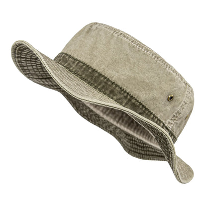 VOBOOM Bucket Hats for Men Washed Cotton Outdoor Panama Hat Summer Fishing Hunting Cap UV400 Sun Protection Caps Panama Hat