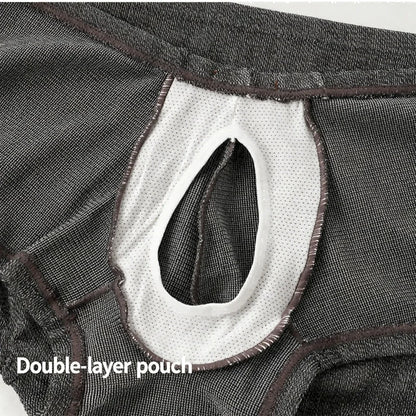 Men's Ice Silk Mesh Boxer Briefs Ultra-thin Breathable Cool Quick Dry Underwear Soft Comfortable Panties for Summer Daily Wear